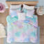 Ensemble d'édredon à imprimé tie dye avec coussin décoratif King Watercolor-121790623-121790622