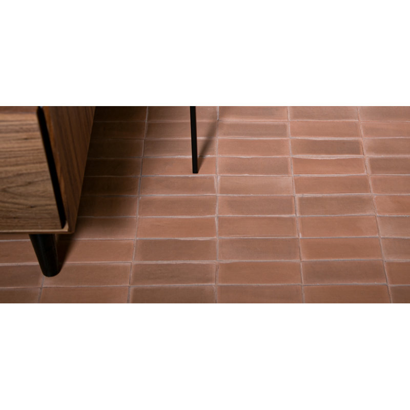 Watercolor 2" x 6" Porcelain Wall & Floor Tile, Brown