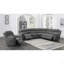 Fauteuil inclinable oscillant gris anthracite