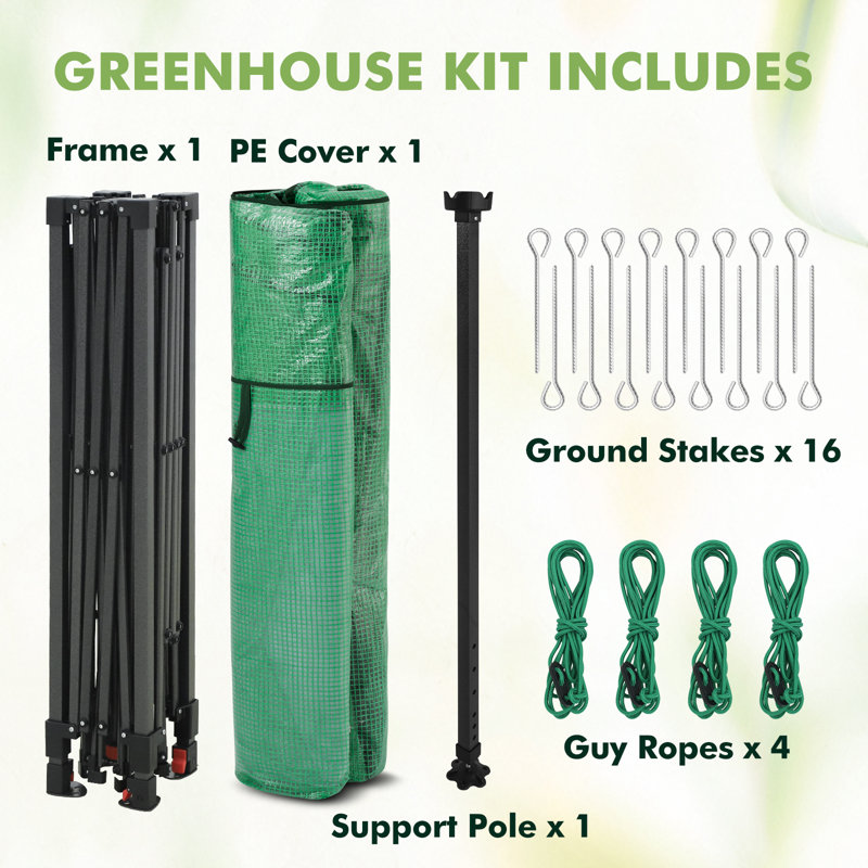 Serre 10 po 10 po, Green