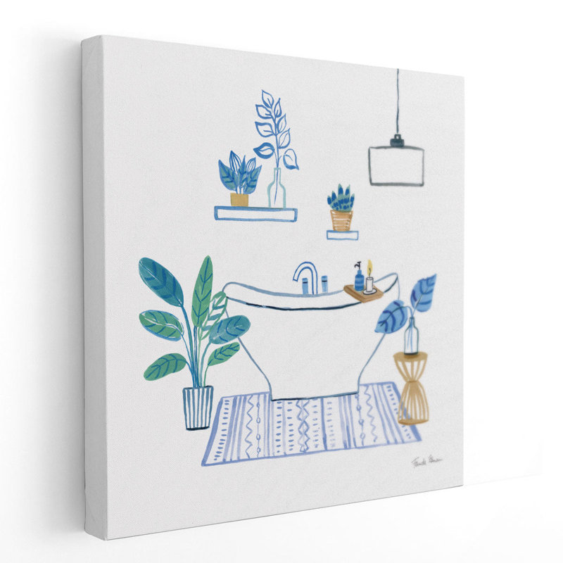 Relax II - reproduction d'art sur toile, H 12 po x l 12 po