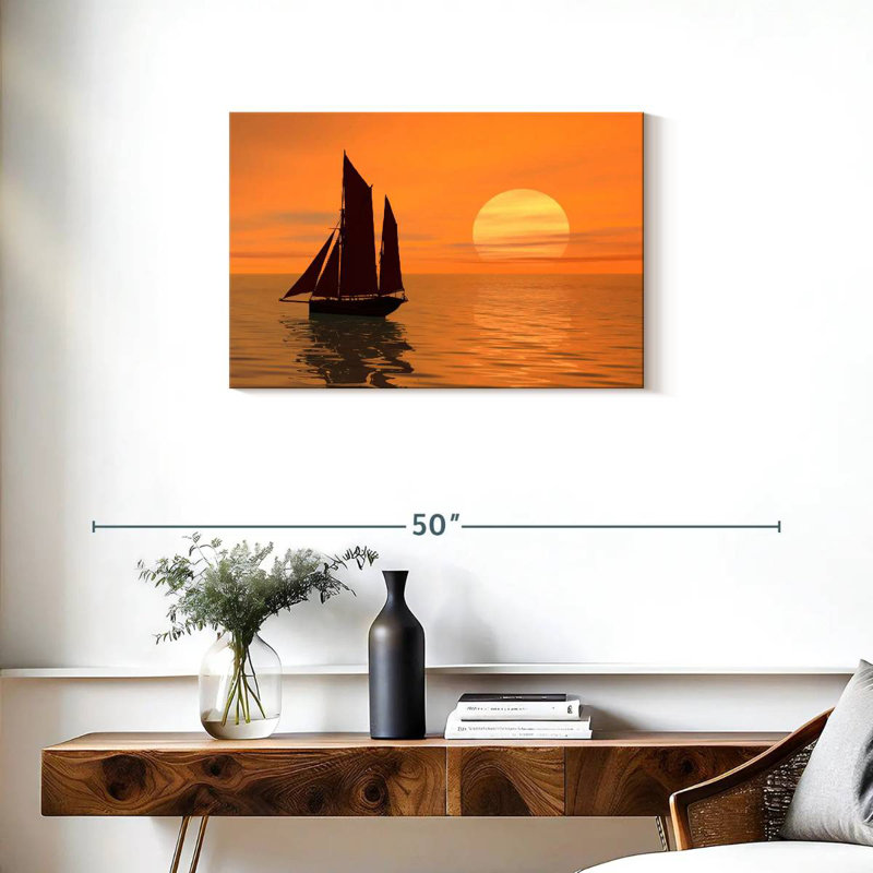 Voilier Mehar Golden Sunset, H 20 po x l 30 po