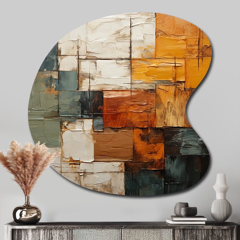 Chiseko - peinture à bord rigide en métal, H 33 po x l 33 po