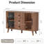 Buffet 47,2 "à 3 tiroirs 47,2" Modern-729330892