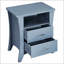 Table de chevet avec 2 tiroirs et tablettes ouvertes Buis-812328689