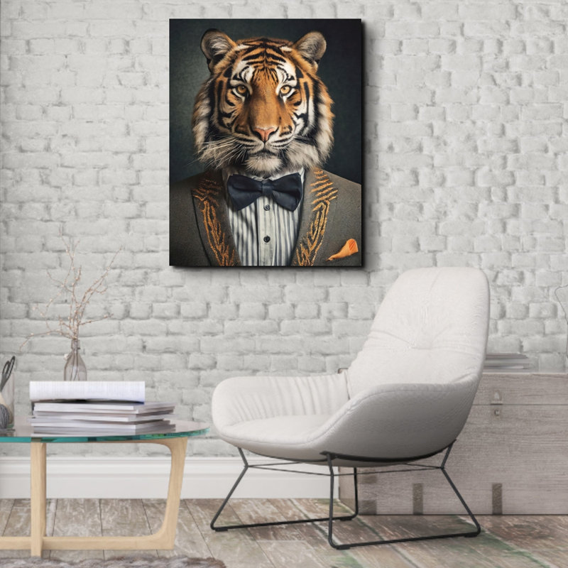 " Tiger ", 32" H x 26" W
