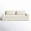 Bola Outdoor Slipcover Sofa-96"-Bombay Flax