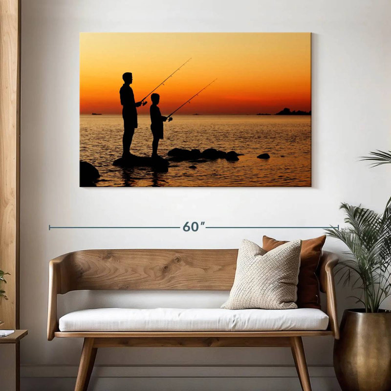 Senne Dad And Son Pêche, H 32 po x l 48 po