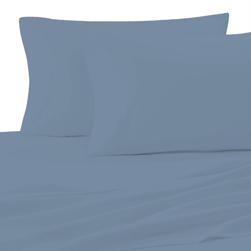 Taies d'oreiller 100% coton ultralégères, Standard, Bleu