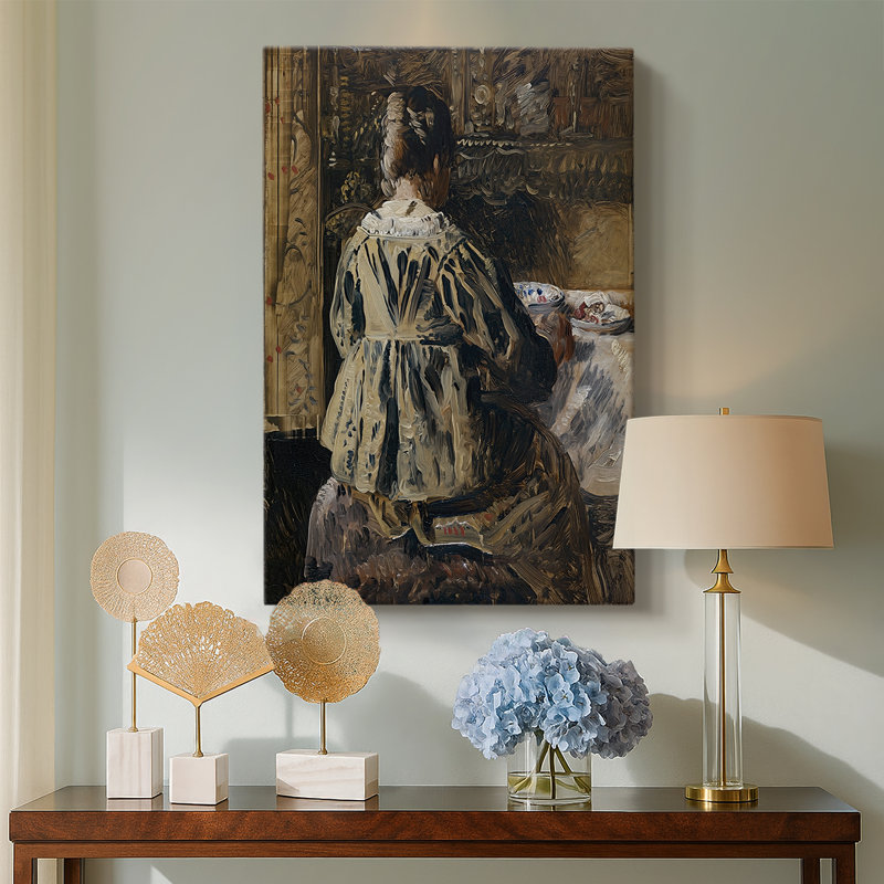 The Meal -Gallery Wrapped Canvas by Henri de Braekeleer, 18x27
