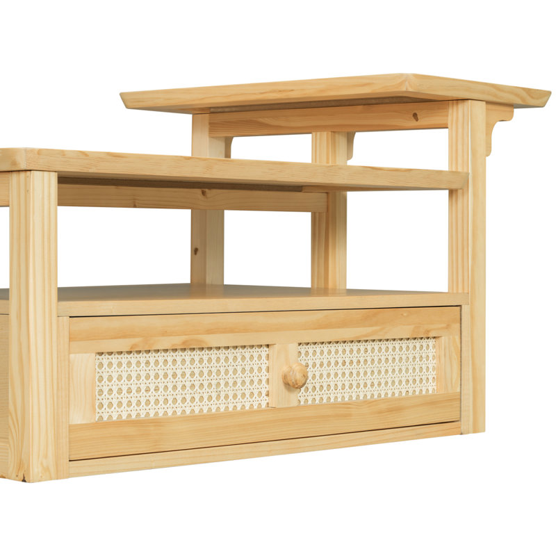 Coffee Table With Storage, Natural