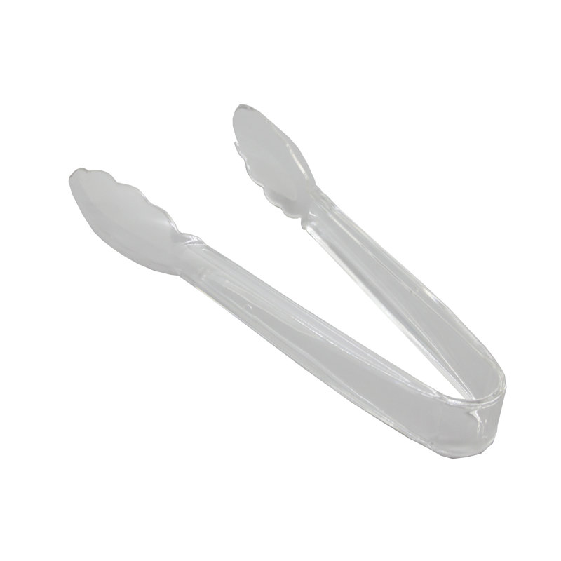 Pinces en plastique 8,5 po Fixturedisplays® avec motif festonné - Transparent 19480