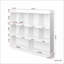 Bibliothèque à 10 tablettes avec rangement pour casiers Étiquettes d'identification | Tablette supérieure de la galerie | L 53,15 po x l 11,81 po x H 47,24 po | Minimaliste | Blanc cassé-1264438734