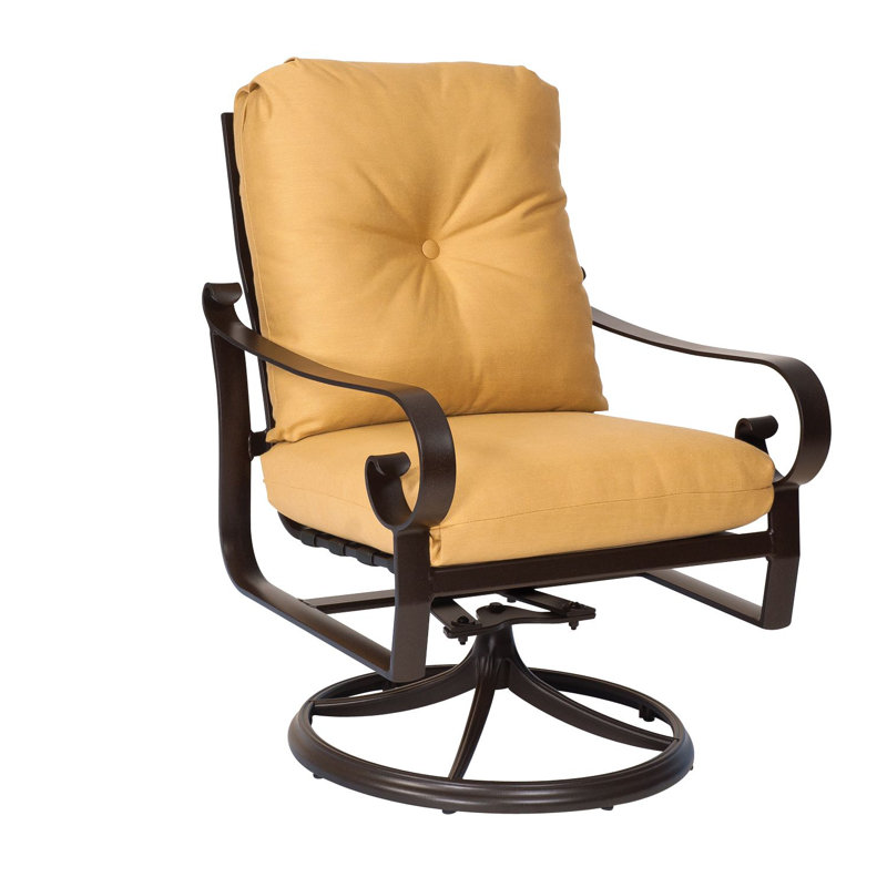 Chaise de salle à manger pivotante à bascule, Blanc mat