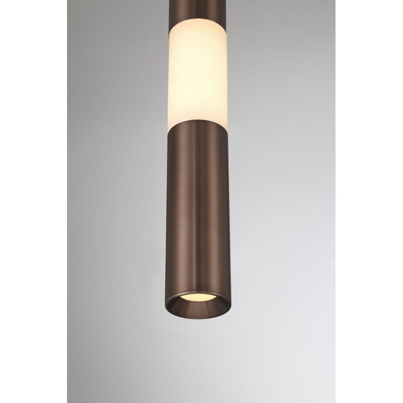 Luminaire suspendu, 16 po, bronze Harlow, albâtre, Bronze Harlow