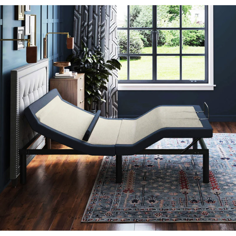 Os65 Adjustable Bed Base: Lumbar Position, Programmable Memory, 2 Ports Head/foot Massage, Adjust, Led, Full
