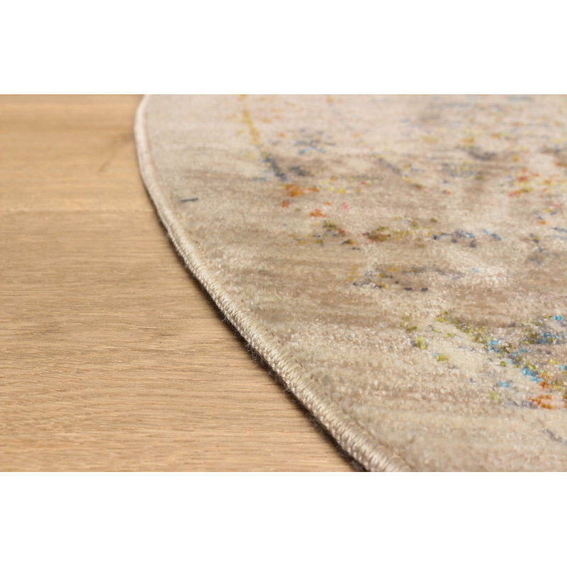 Ethel Multi Color Rug, Round 5'