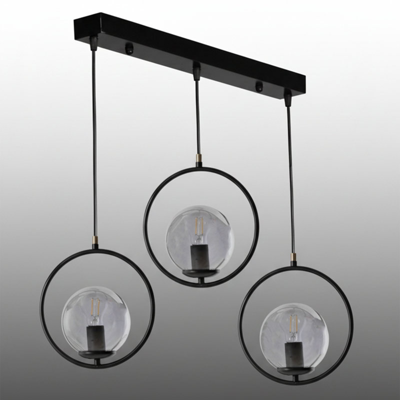 Luminaire suspendu pour îlot de cuisine 3 lumières Modern