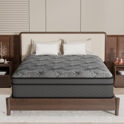 Evann Two Sizes 12" Medium Firm Hybrid Mattress with Cooling Gel Foam, Anti-Static & Hypoallergenic for Healthy Sleep – Triple-Certified (CertiPUR-US, OEKO-TEX, SGS)