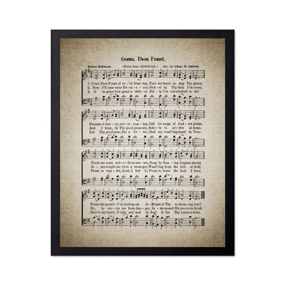 Come Thou Fount Hymnal Sheet
