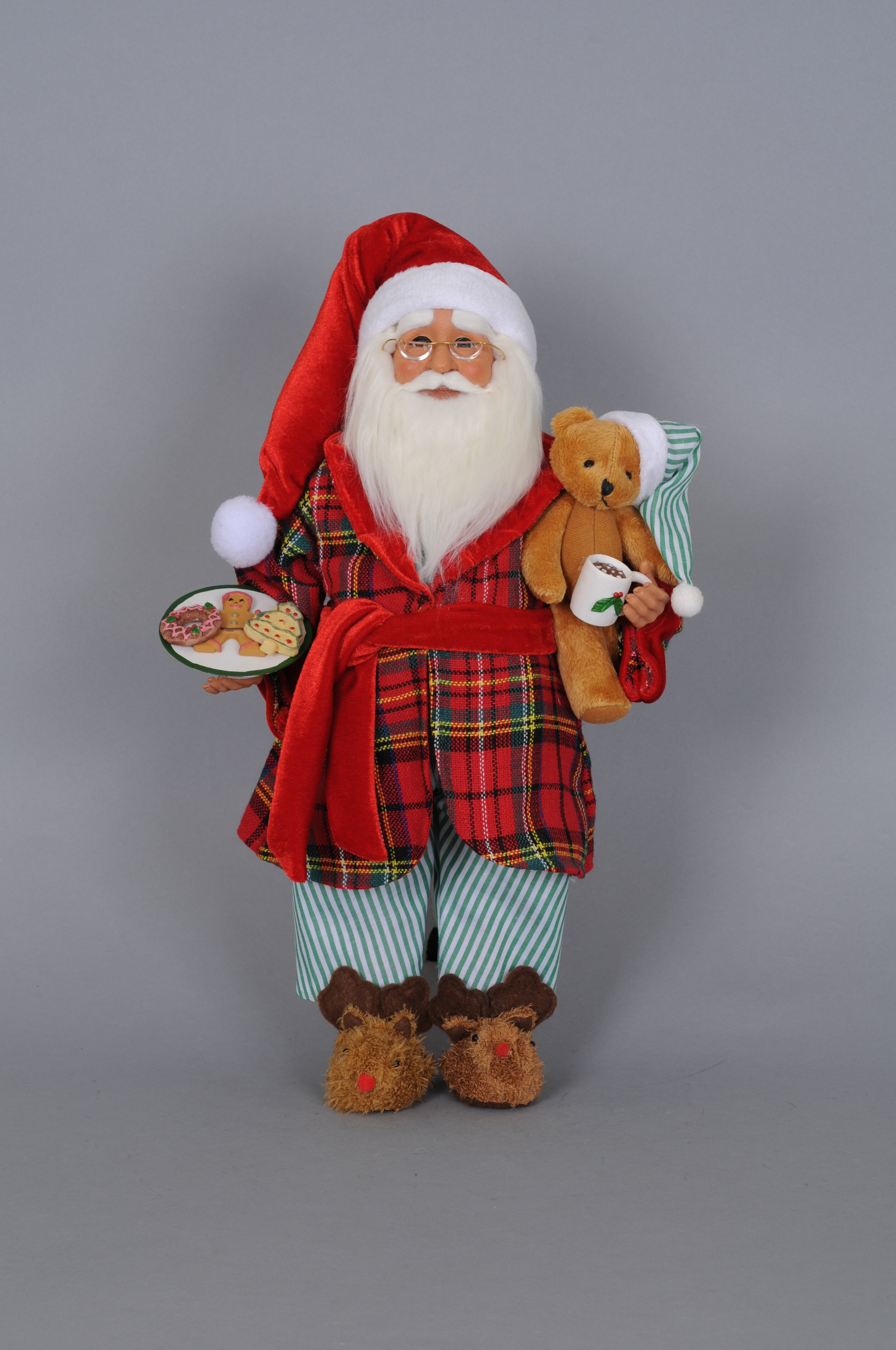 Karen Didion Christmas Milk and Cookies Santa Figurine & Reviews