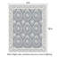 Tapis d'intérieur antidérapant 8 pi x 10 pi avec motif floral lavable à la machine, grège-405154784-410541035