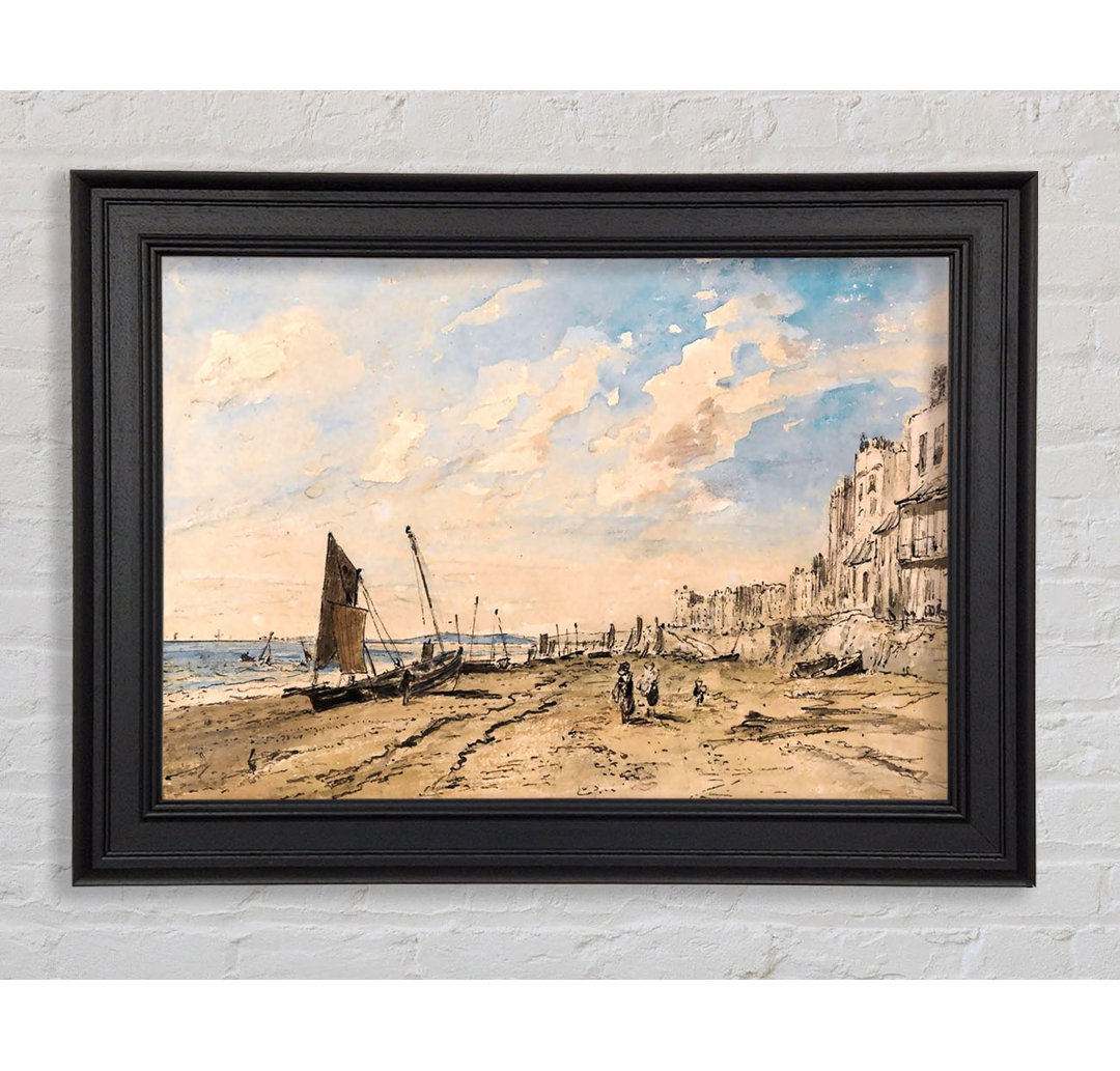 Gerahmtes Leinwandbild Constable Brighton Beach