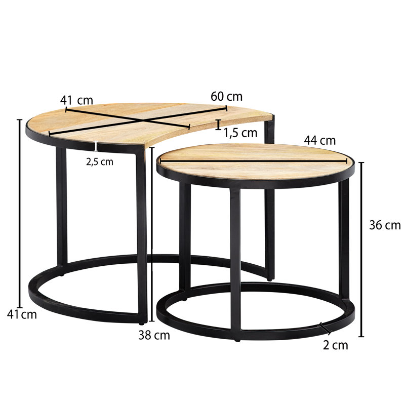 Pruden Frame Coffee Table, Beige