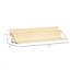 Table de balcon suspendue, barre de garde-corps pliable en bois d'épinette, table de service et bureau, s'adapte jusqu'à 3,9 pouces, naturel