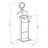 Danissa Brown Finish Valet Stand For Multiple Item Storage, 55.33'' H X 19.84'' W X 14.96'' D