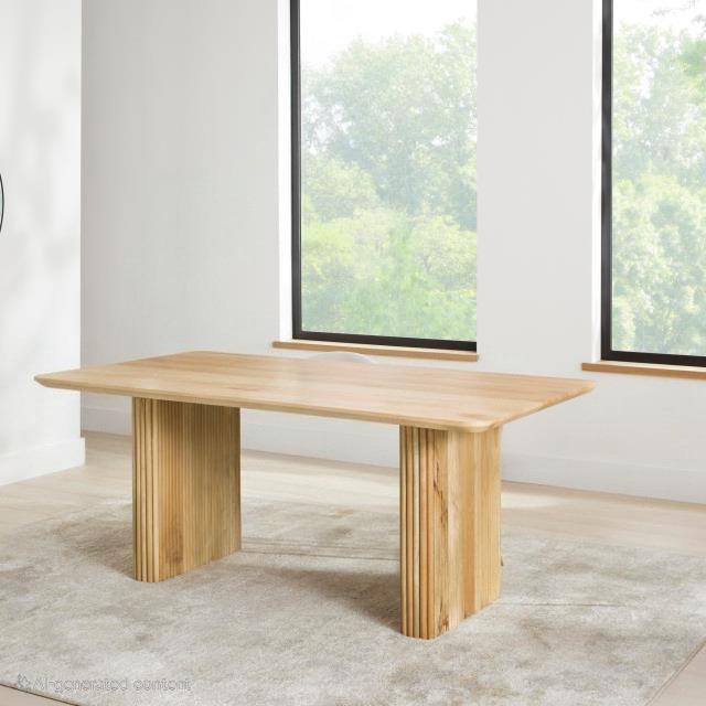 Tapis rectangulaire en bois Cranford