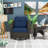 Miram Swivel Wicker Outdoor Lounge Chair-424236044