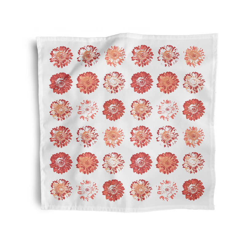 Chett Gypsy Floral Napkins, Orange