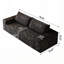 3 Setaser Sofa Corduroy Fabric Loveseat Sofa No Assembly 1pcs for Living room