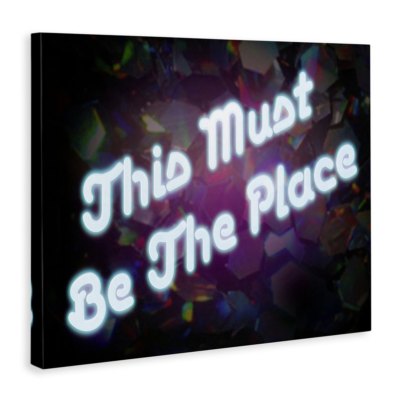 «This Must Be The Place», art mural sur toile par Graffi * Tee Studios, H 16 po x l 20 po