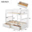 Lit superposé simple au-dessus de simple avec tiroirs, lits convertibles, blanc-856368372-856368375