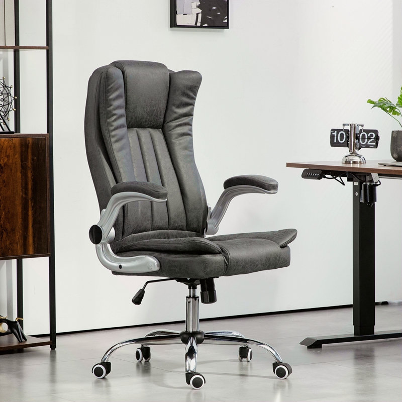 Fauteuil de direction HOMcom, Gris