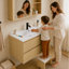 Meuble-lavabo flottant mural simple 36 po avec lavabo en céramique Sylvan-102714176-102714177