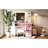 White Vanity Table, Pink Drawers, Bulbs, 3 Lighting Modes, Glass Top, Velvet Stool, Ample Storage, Charging Ports Table With Mirrored Finish, 11 And Stool. Station Storage