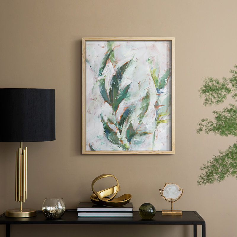 Tropical Foliage Study II  Framed Print - Solid Wood, 30" H x 24" W