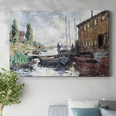 The Harbor in Argenteuil, 1875-Gallery Wrapped Canvas