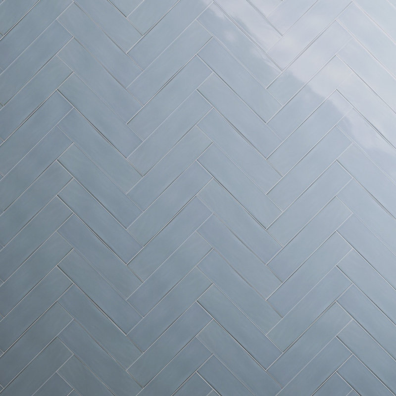Manchester 3x12 Glossy Ceramic Subway Tile, Dew Blue