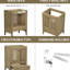 Base d'armoire de salle de bain seulement - finition naturelle 23,2 po Profondeur du meuble-lavabo encastré de couleur compatible
