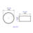 PENGFANG WORLDWIDE LLC 16.75 " Ceramic Circular Bathroom Sink
