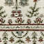Tapis traditionnel ivoire / rouge à bordure Adela-1461748590