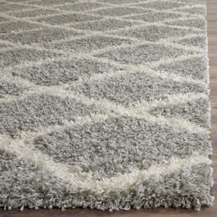Ines Geometric Gray Area Rug