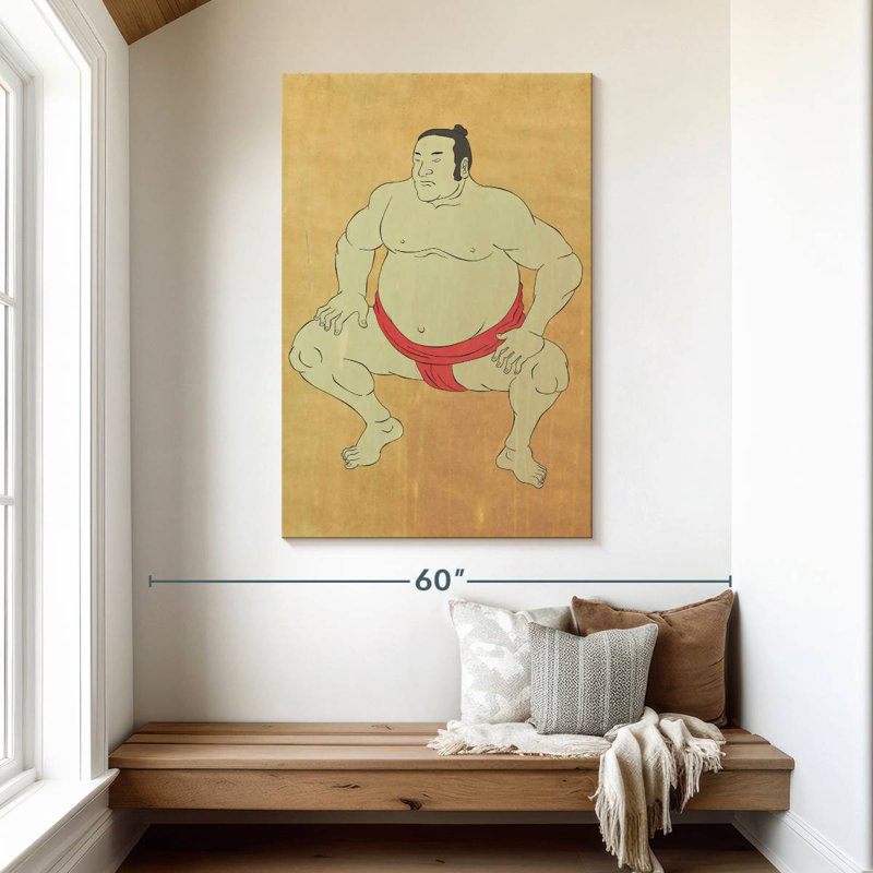 Lutteur de Siro japonais, H 48 po x l 32 po
