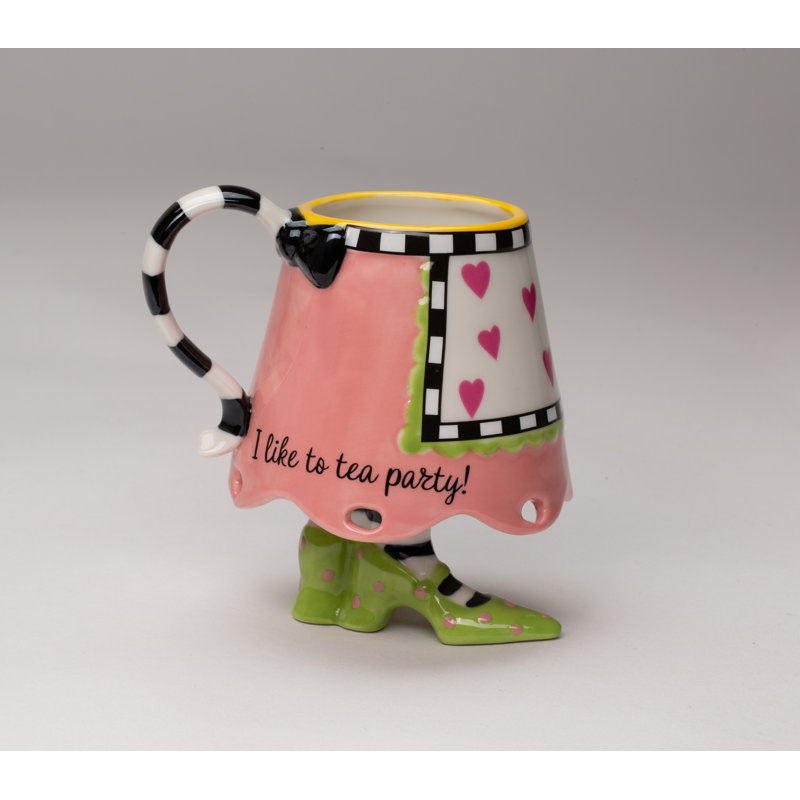 J'aime le thé! Tasse à thé rose