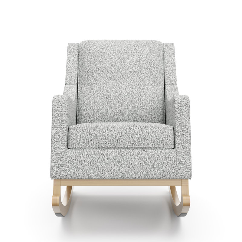 Pasadena Nursery Rocker, Salt and Pepper Boucle