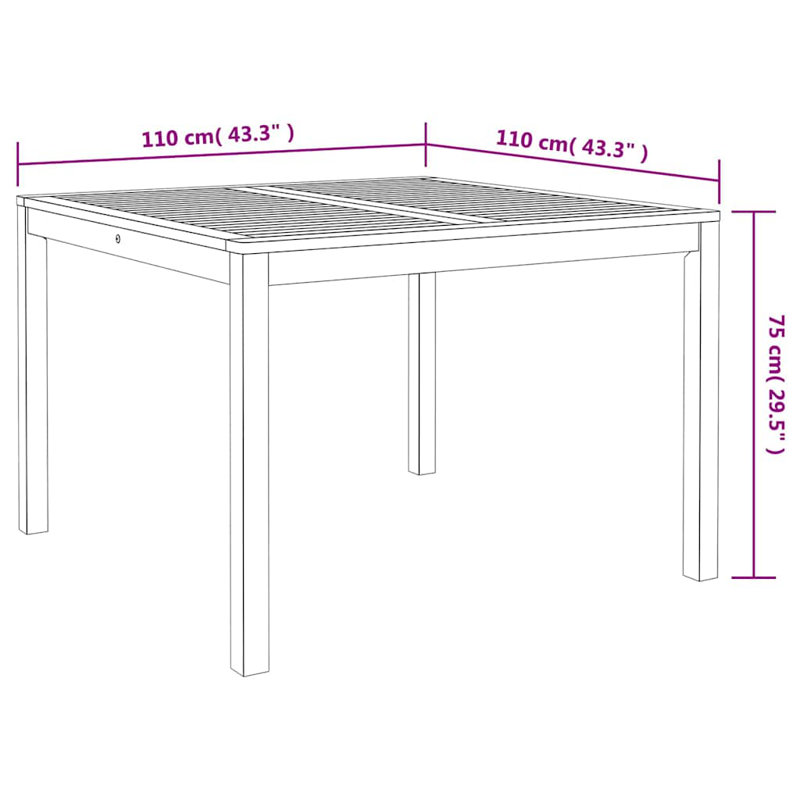 Garden Dining Set, Beige